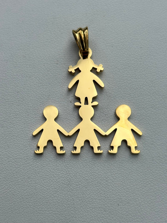 1 niña-3 niños