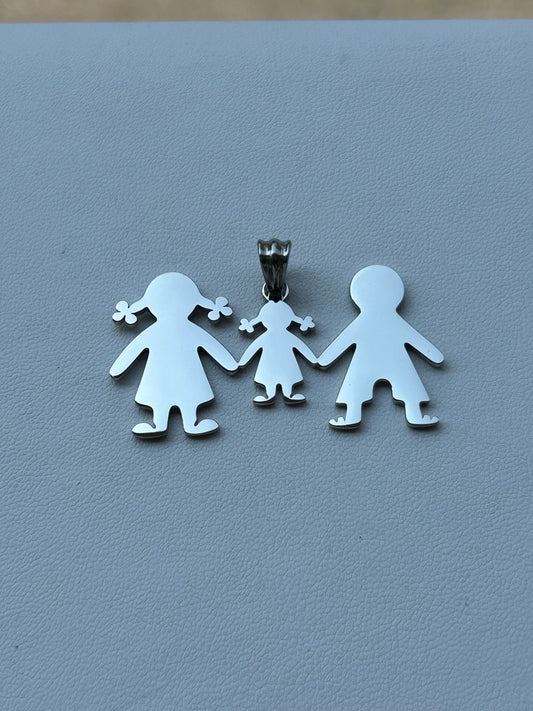 Mamá-1 niña-Papá